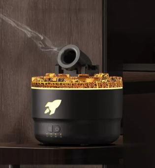 VapoCannon Portable Humidifier with Adjustable Settings – LED Lighting